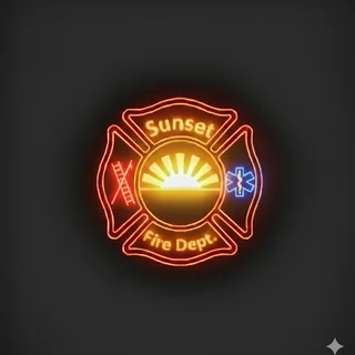 Sunset Volunteer Fire Department logo
