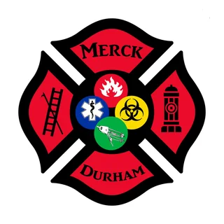 Merck Sharpe and Dohme Fire Department logo