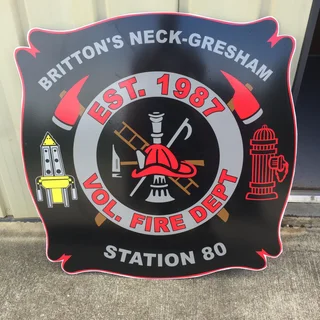 Britton's Neck-Gresham Volunteer Fire Department logo